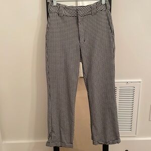 Dickies Cuffed Cropped Checkered Trousers